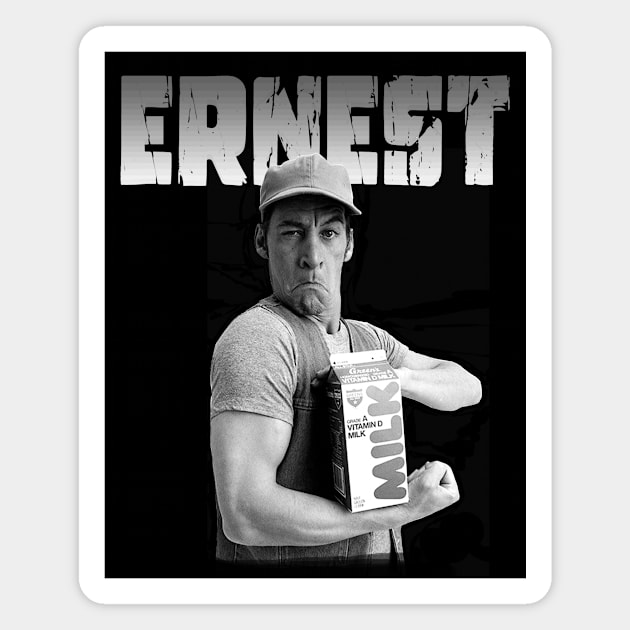 Ernest drinks milk Magnet by Malarkey